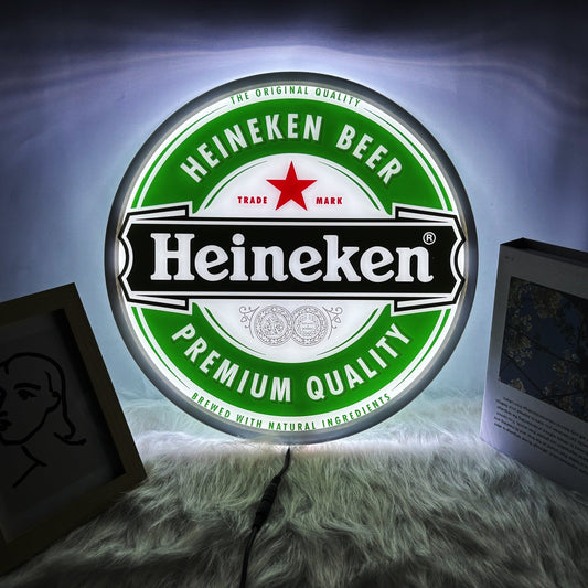 Brighten Up Your Bar with a Classic Heineken Neon Sign