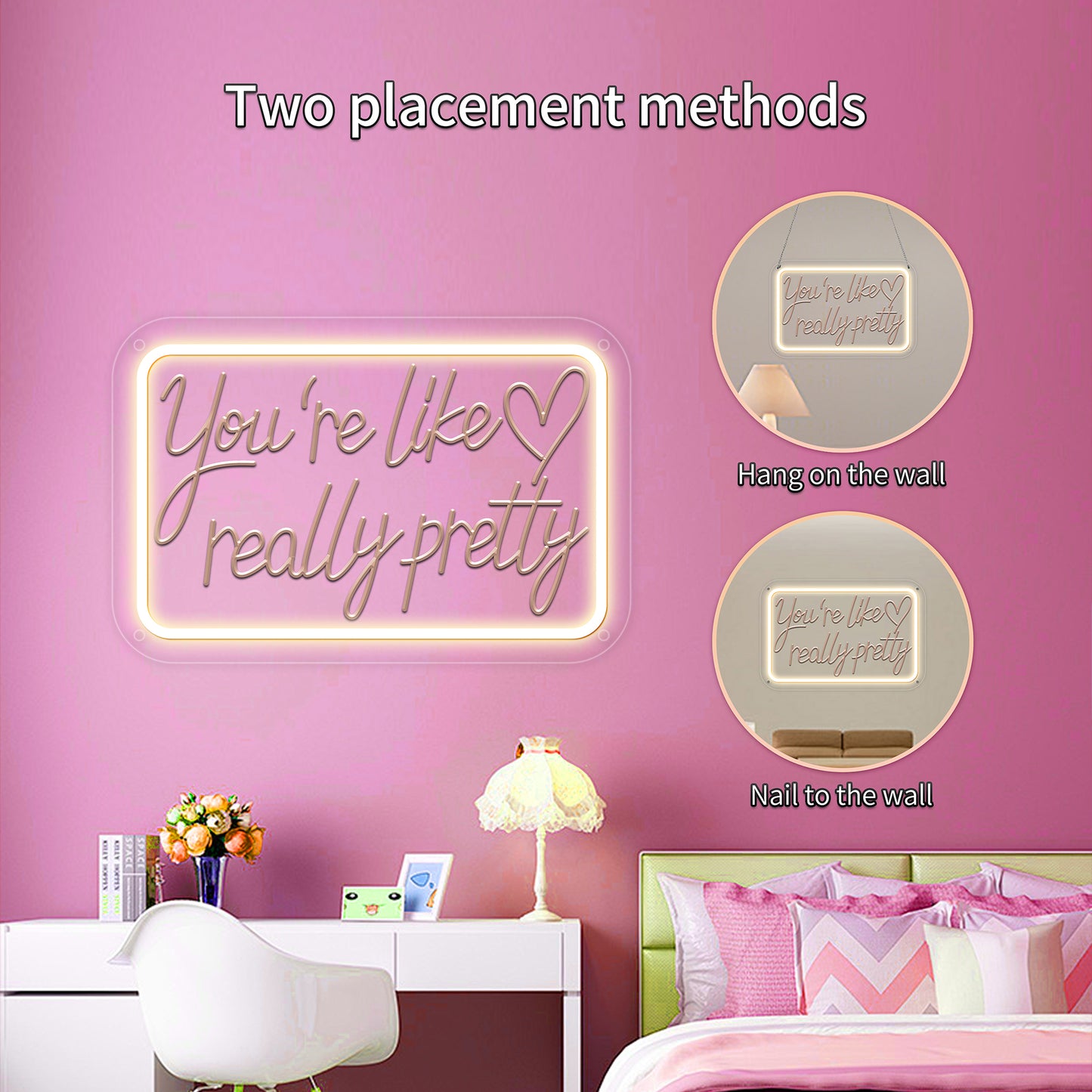 You are like really pretty Neon sign,1st Birthday Neon Light with USB Interefece,One Led Light for Birthday Party,Gifts,Baby Decor,Wedding - Deen neon
