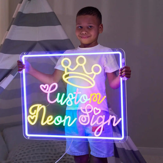 【Customized products,contact us】Customized acrylic LED neon wall-mounted decorative electronic display screen by manufacturer, used for commercial advertising. - Deen neon