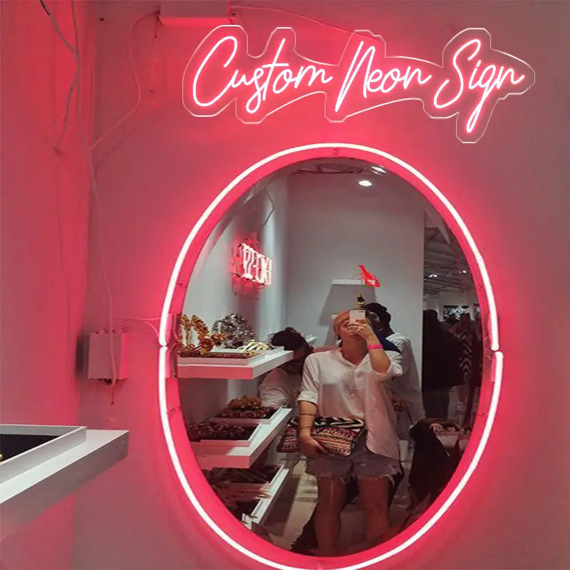 【Customized products,contact us】Customized RGB light-emitting diode neon sign for storefront lighting for commercial bars, stores, advertising, acrylic board display, store opening scene, landscape. - Deen neon