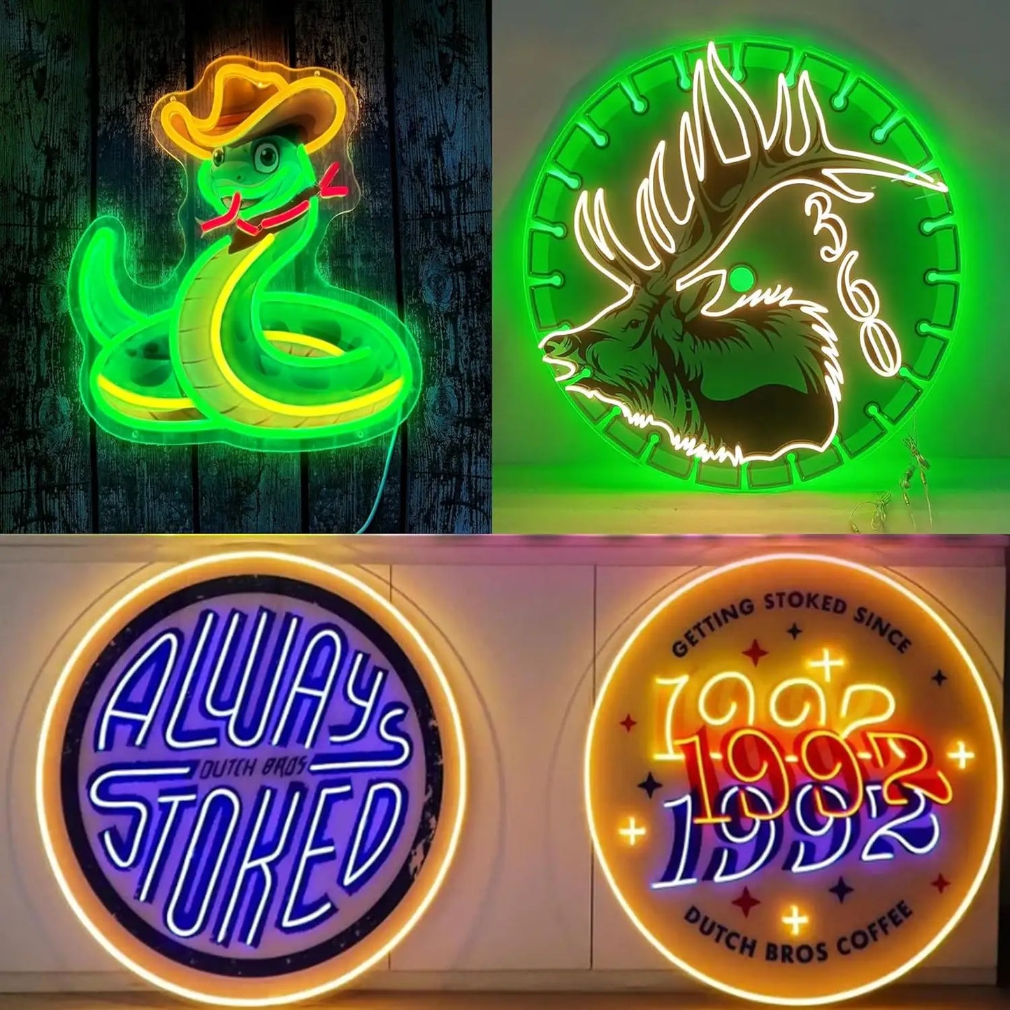 【Customized products,contact us】Manufacturer of UV printed neon sign customizations, no minimum order quantity. Delivery of LED signs for customization. Customized signs for neon advertising business. Signboards. - Deen neon