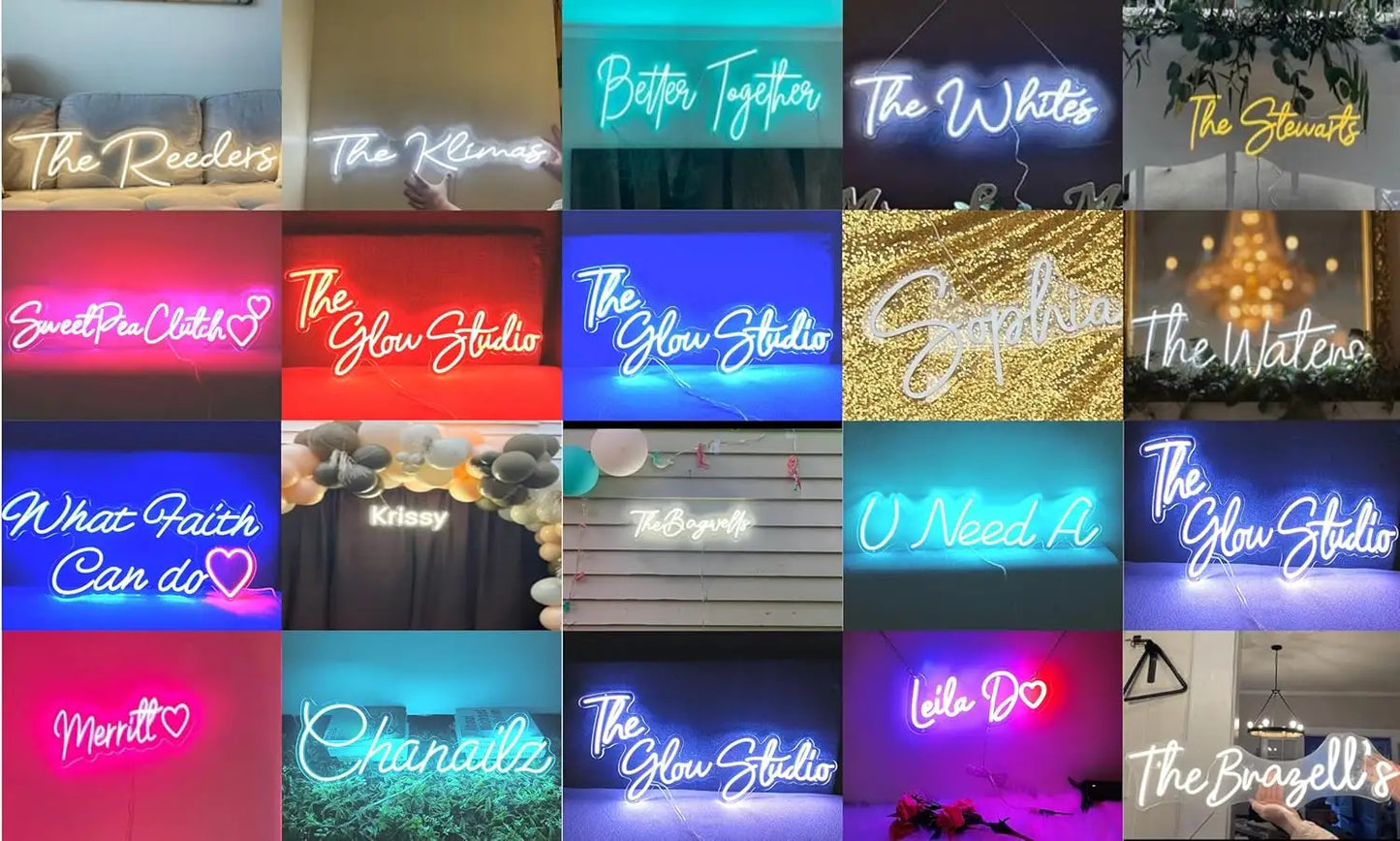 【Customized products,contact us】Custom Logo acrylic LED neon sign commercial wall-mounted decorative advertising board electronic screen for manufacturers - Deen neon