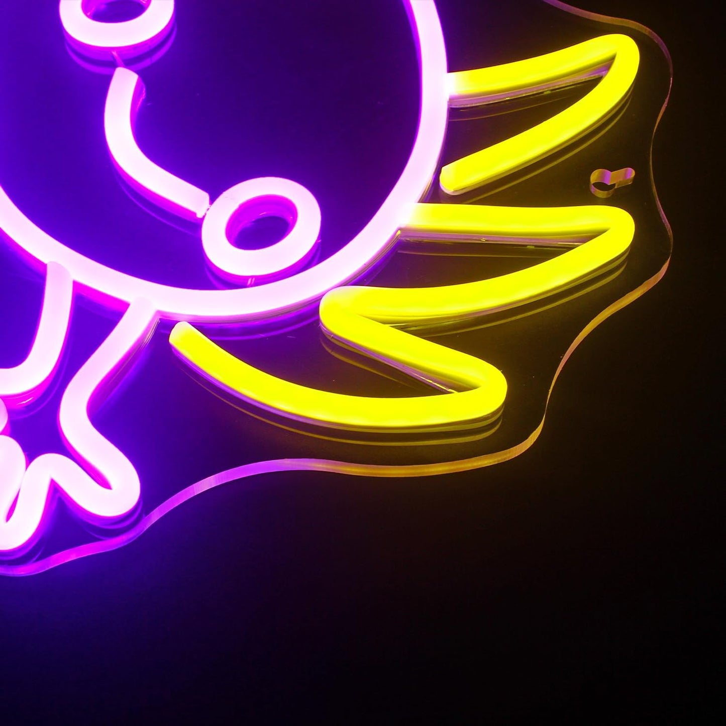Cute Axolotl LED Neon Sign Light – Fun Wall Decor for Bedroom or Gaming Room