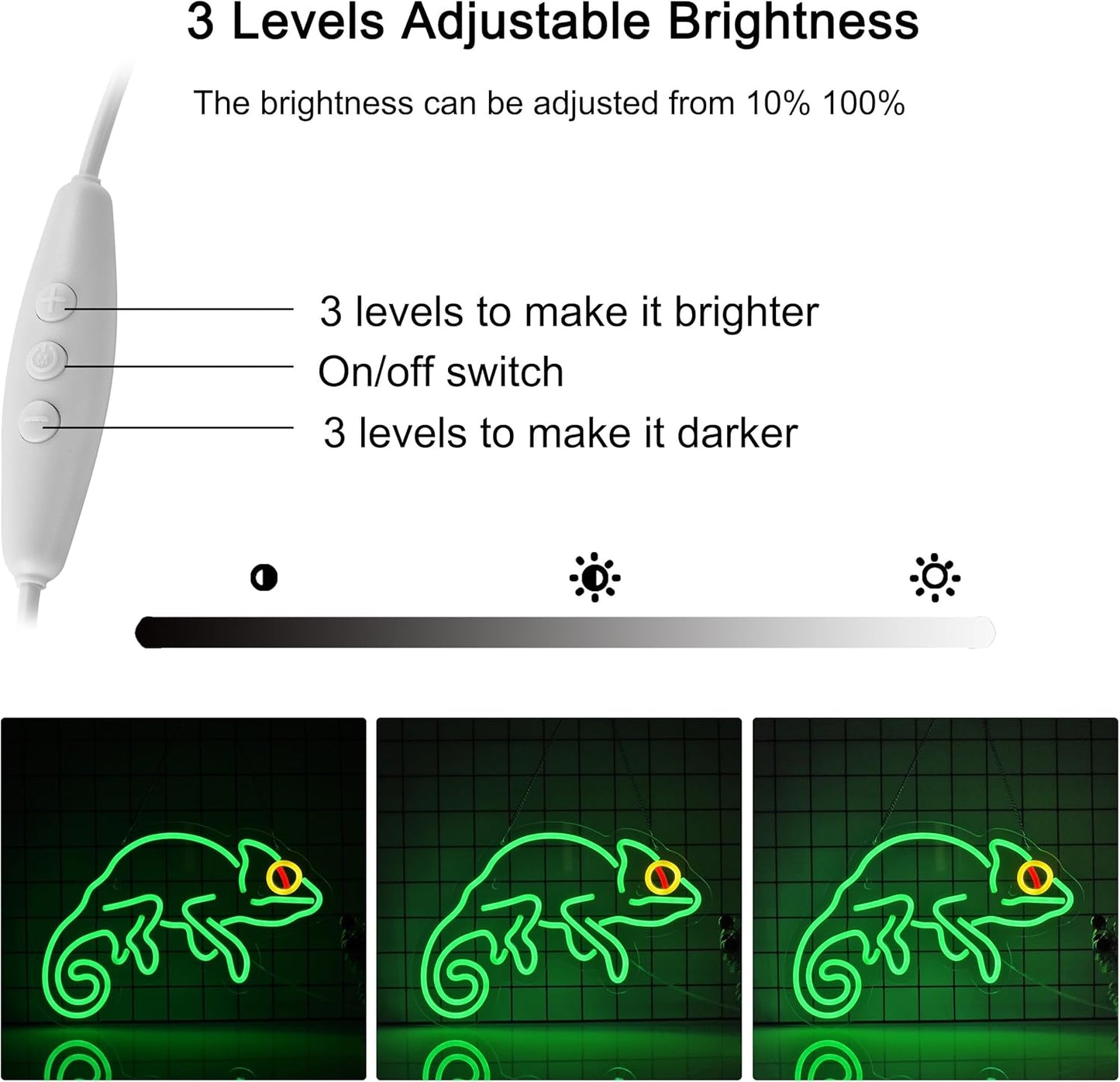 Chameleon Neon Sign – Colorful LED Wall Light for Home or Bar