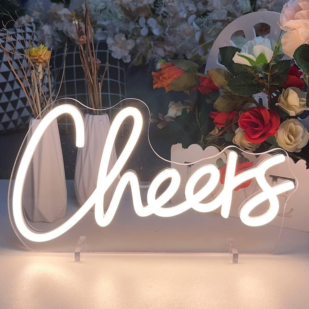 Cheer Neon Sign - Bright LED Wall Light for Party, Bar & Room Decor - Deen neon