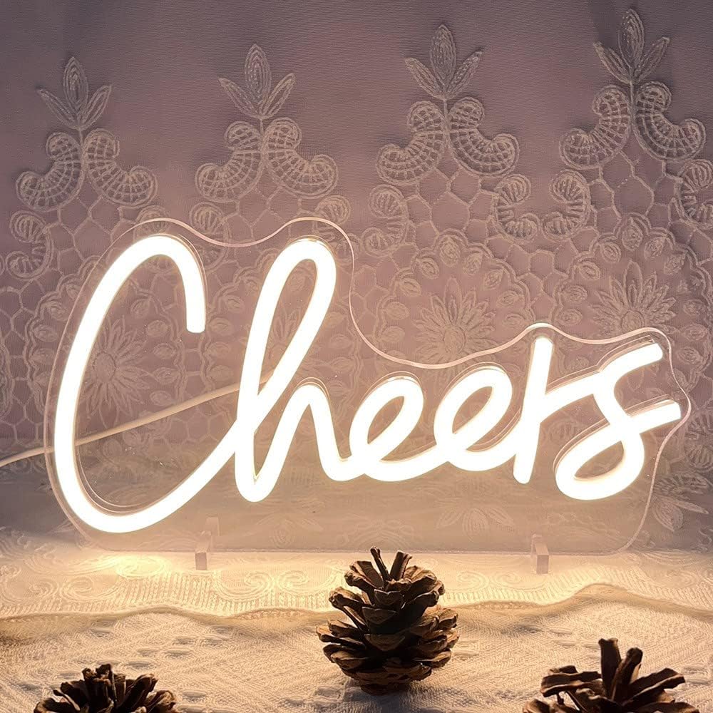 Cheer Neon Sign - Bright LED Wall Light for Party, Bar & Room Decor - Deen neon