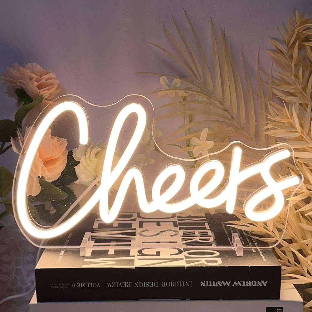 Cheer Neon Sign - Bright LED Wall Light for Party, Bar & Room Decor - Deen neon