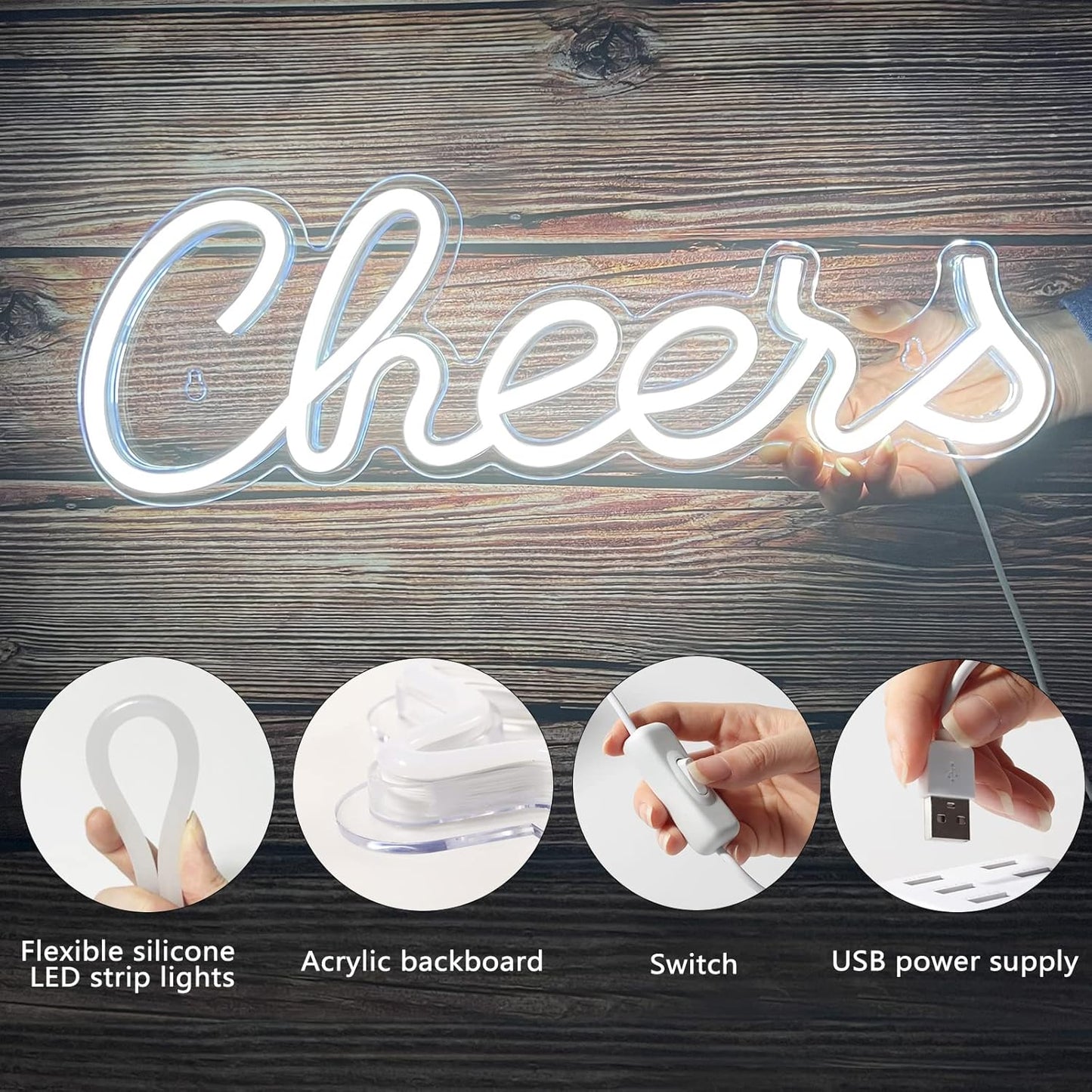 Cheese Neon Sign โ Fun LED Wall Light for Bar, Kitchen & Game Room Decor - Deen neon