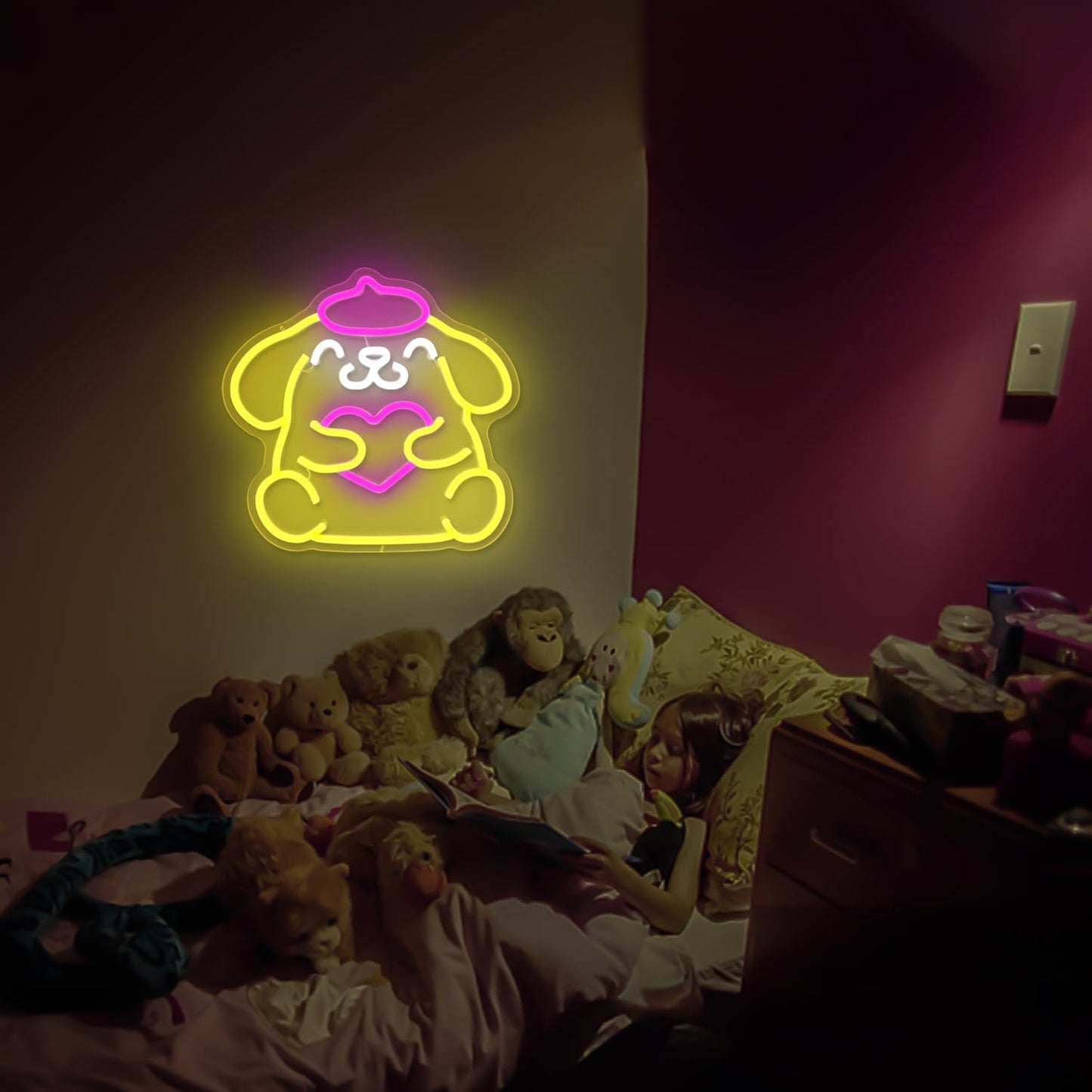 Cinnamoroll Inspired Cute Neon Sign – Adorable LED Wall Light for Bedroom or Anime Lover Gift