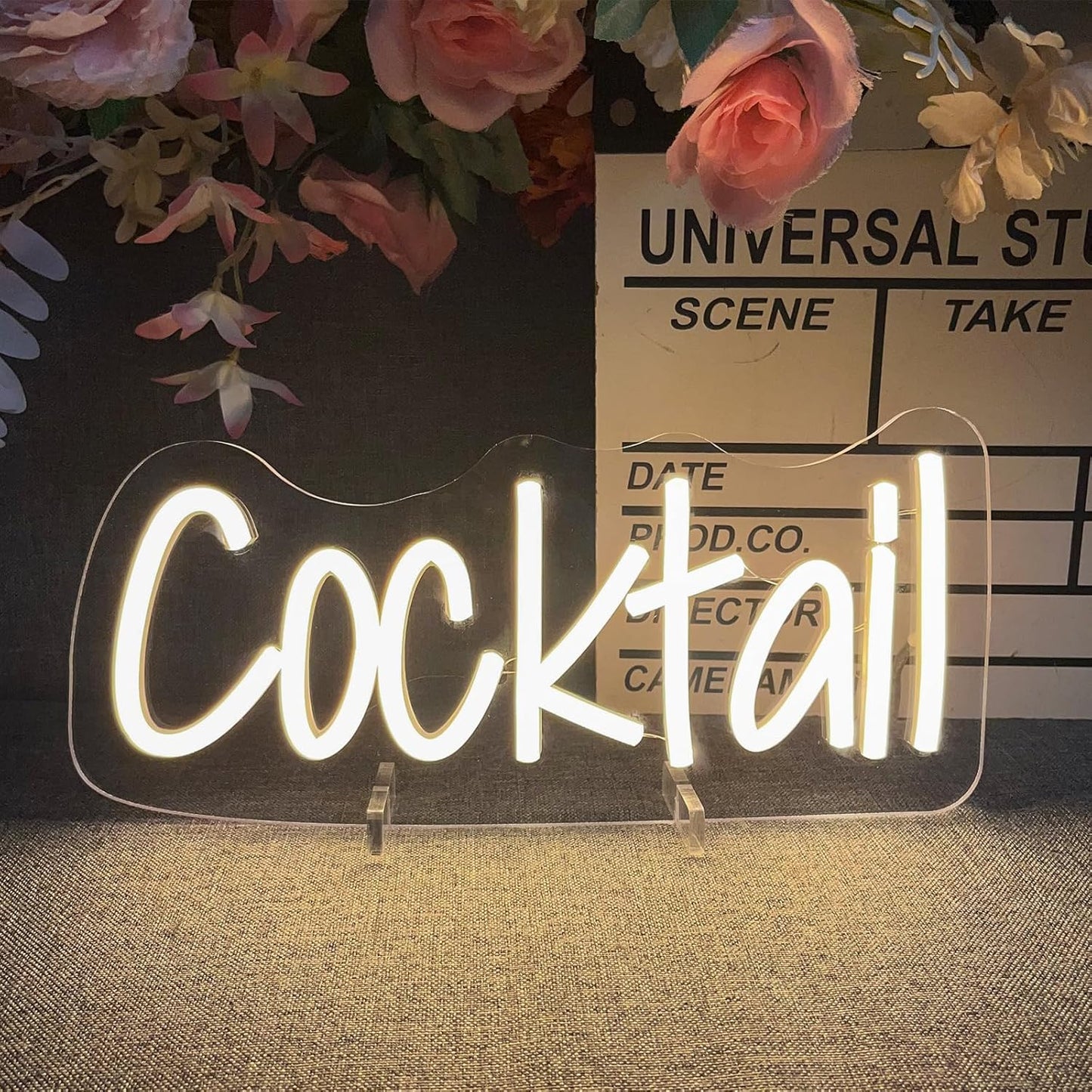 Cocktail neon sign – LED wall decor for bars, home bars, restaurants, and party events