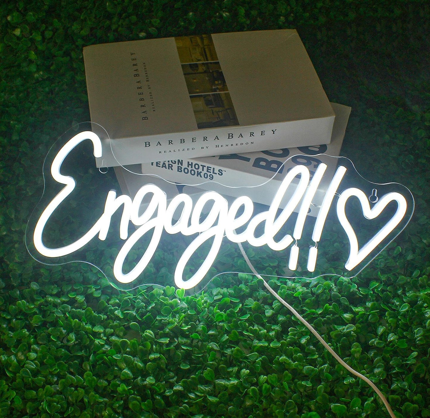 Engaged Neon Sign - LED Wall Light for Wedding Proposal & Engagement Party Decor