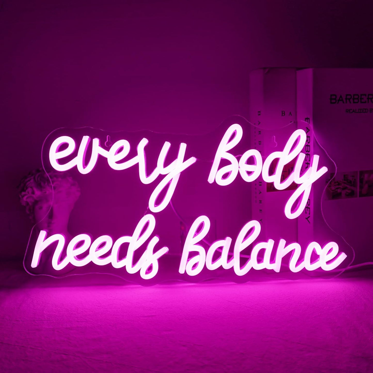 Everybody Needs Balance neon sign wall decor