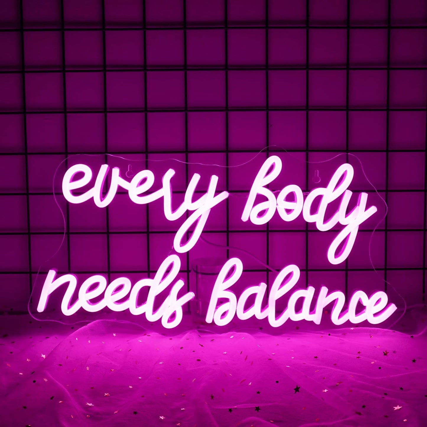Everybody Needs Balance neon sign wall decor