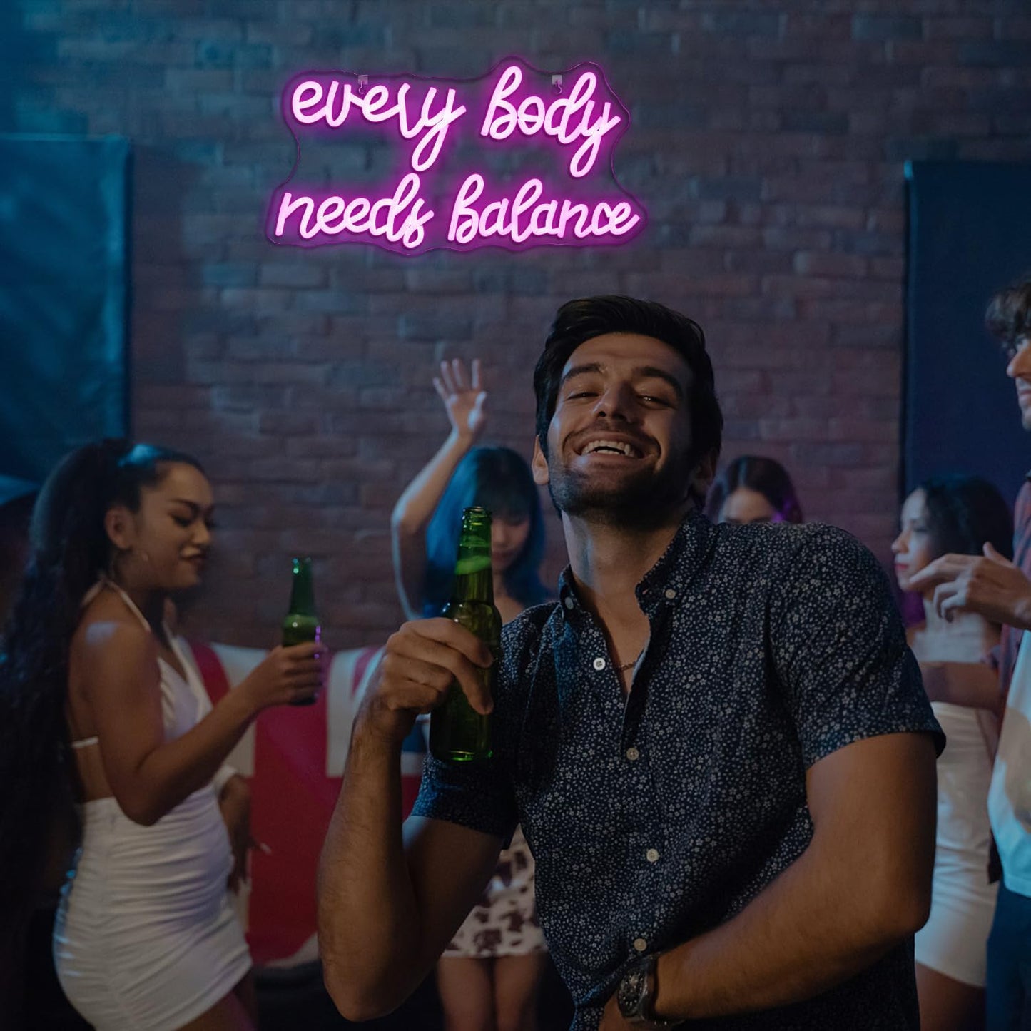 Everybody Needs Balance neon sign wall decor