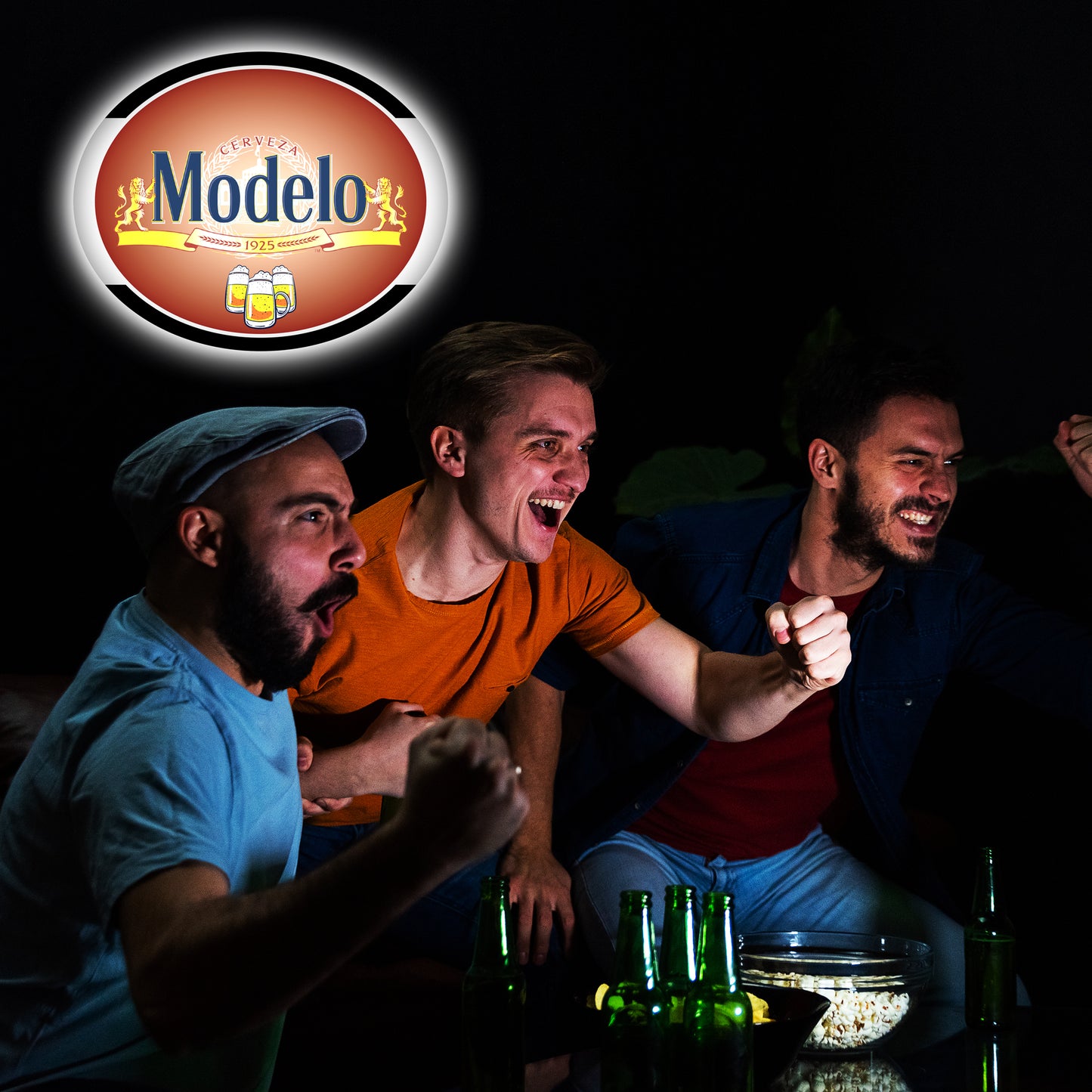 Modelo Neon Sign - Illuminated Beer Logo for Bars and Home Decor