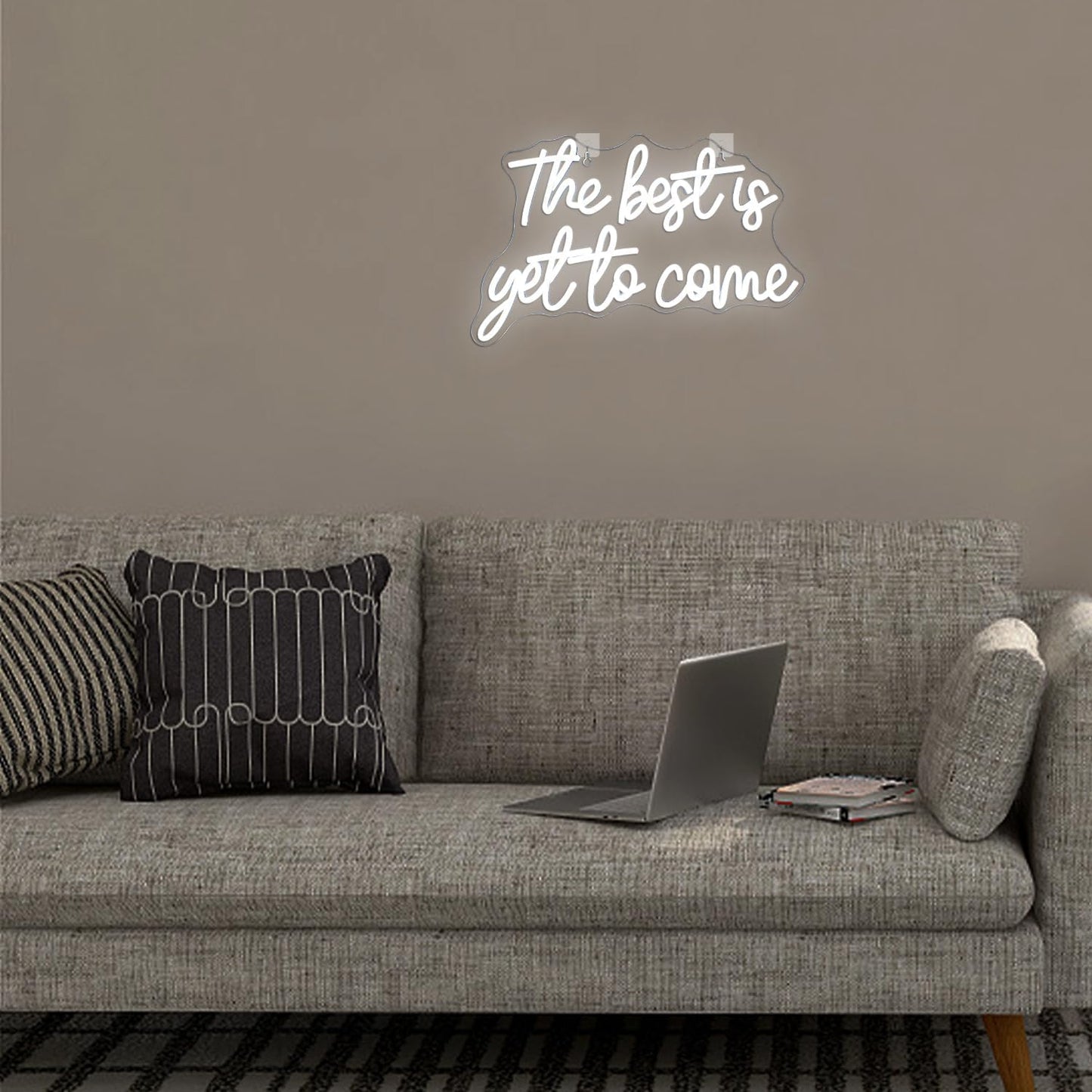 Positive quote LED neon sign for home or office wall