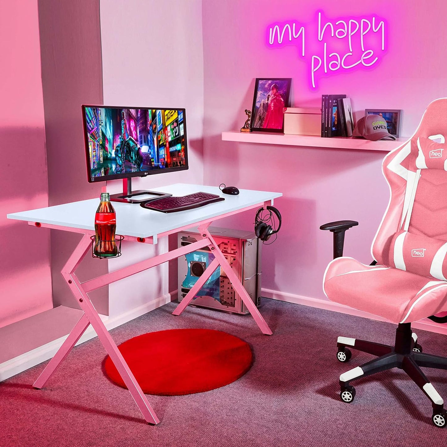 My Happy Place" Neon Sign โ LED Wall Light for Home & Bedroom Decor - Deen neon