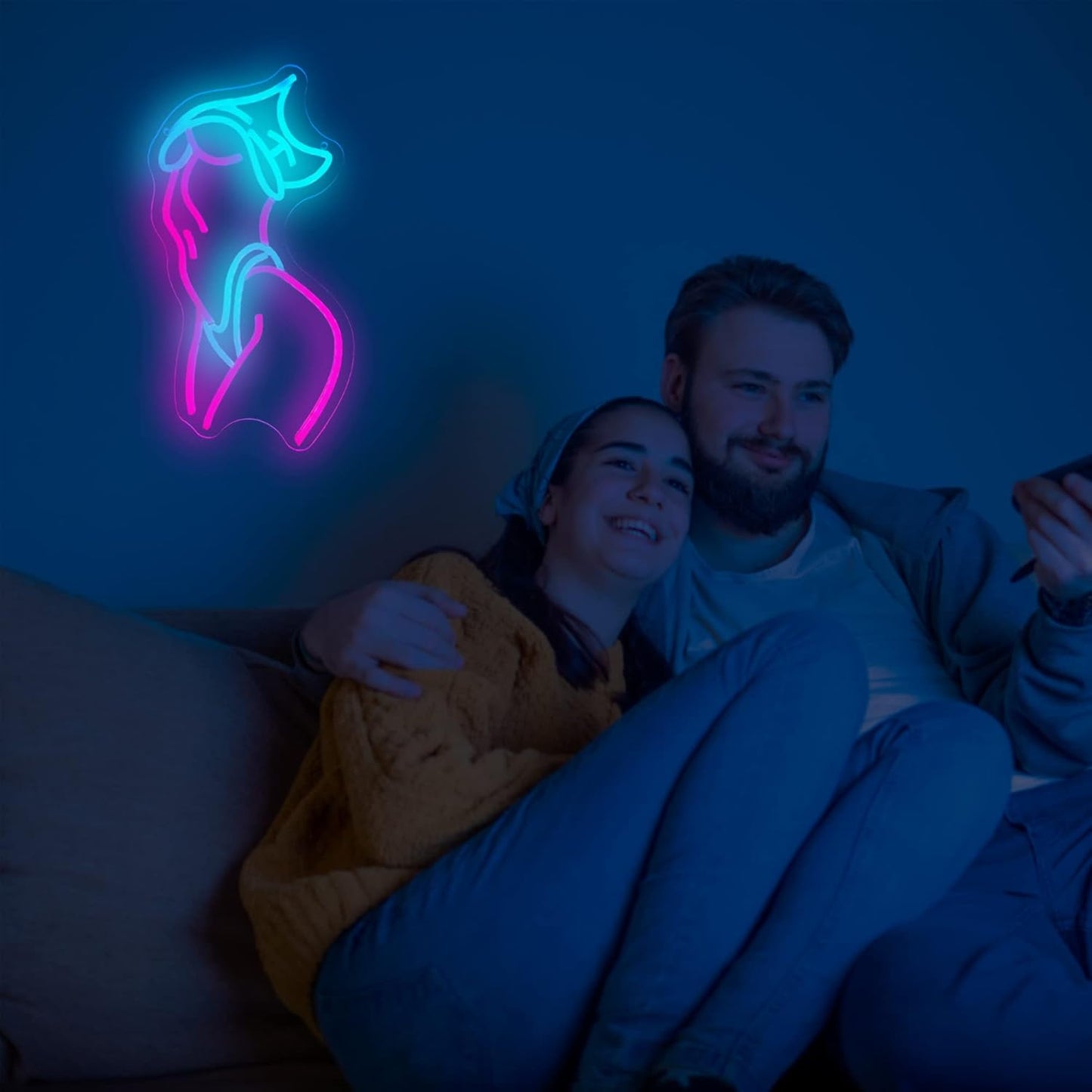 Sexy Woman Body Neon Sign โ LED Wall Art for Bedroom, Bar & Aesthetic Decor - Deen neon