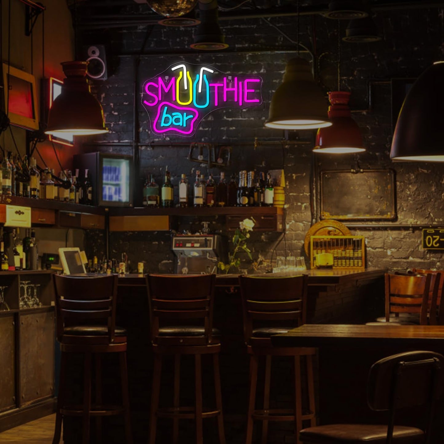 Smoothie Bar Neon Sign – Colorful LED Light for Juice & Beverage Shops
