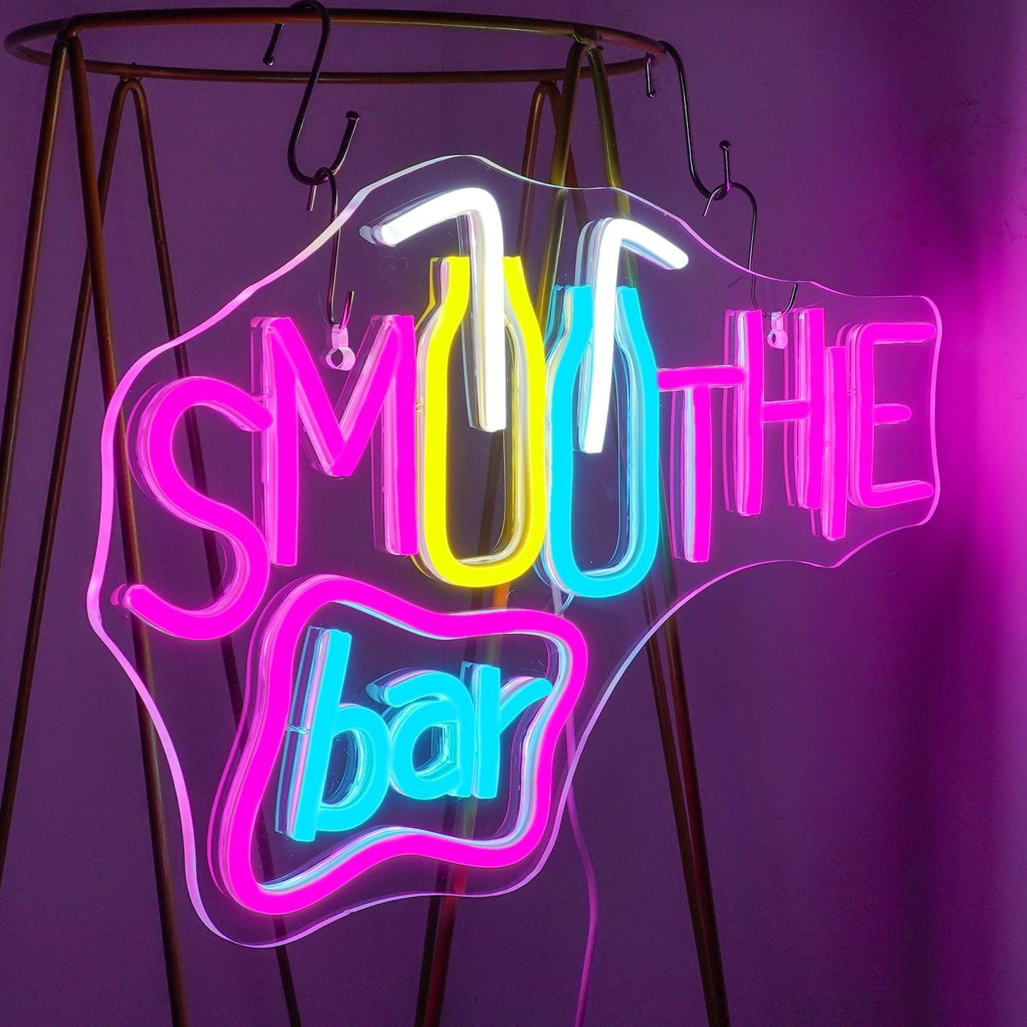 Smoothie Bar Neon Sign – Colorful LED Light for Juice & Beverage Shops