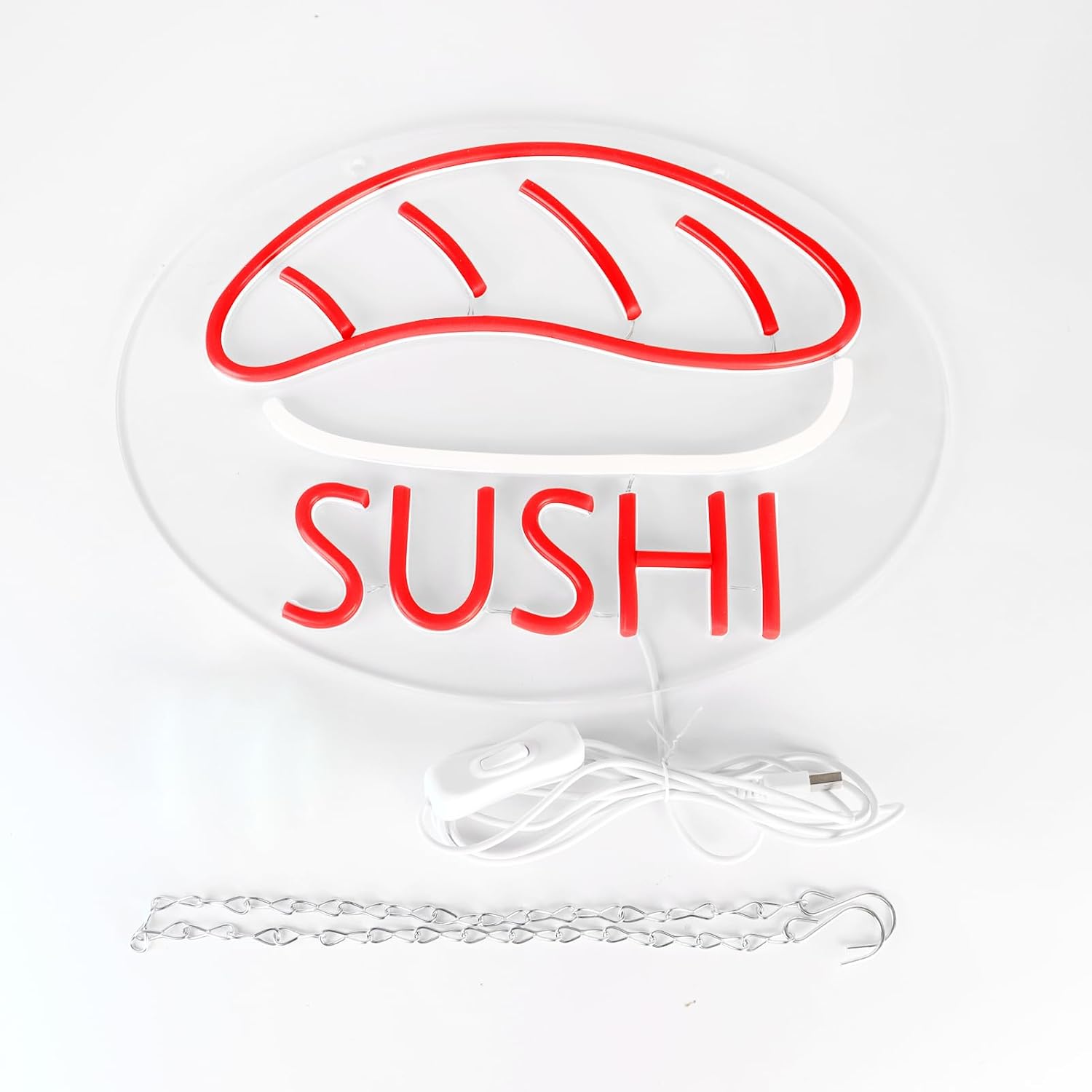 Sushi Neon Sign – LED Light for Kitchen, Restaurant & Foodie Decor - Deen neon