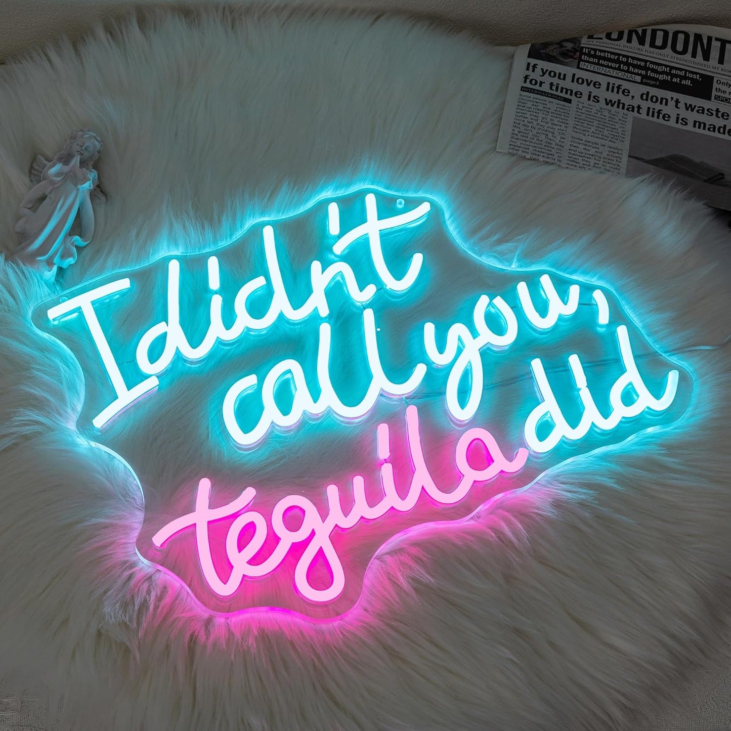 Funny tequila quote LED neon sign for bar wall
