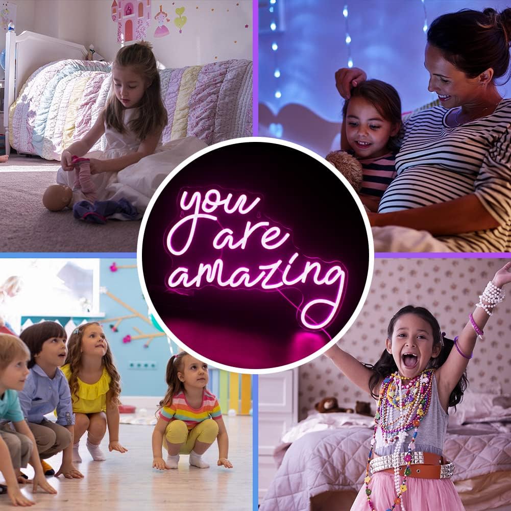 You Are Amazing Neon Sign - LED Light for Inspirational Home & Bedroom Decor - Deen neon