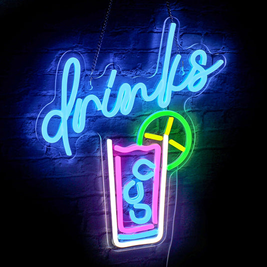 🍹 Light Up Your Space with a Trendy Drinks Neon Sign! 🍹