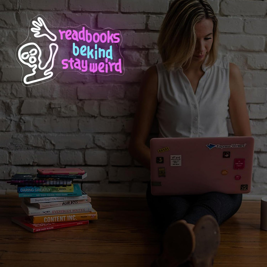 🛸 Stay Weird, Read Books, and Be Kind — Why This Alien Neon Sign Is the Perfect Vibe Boost