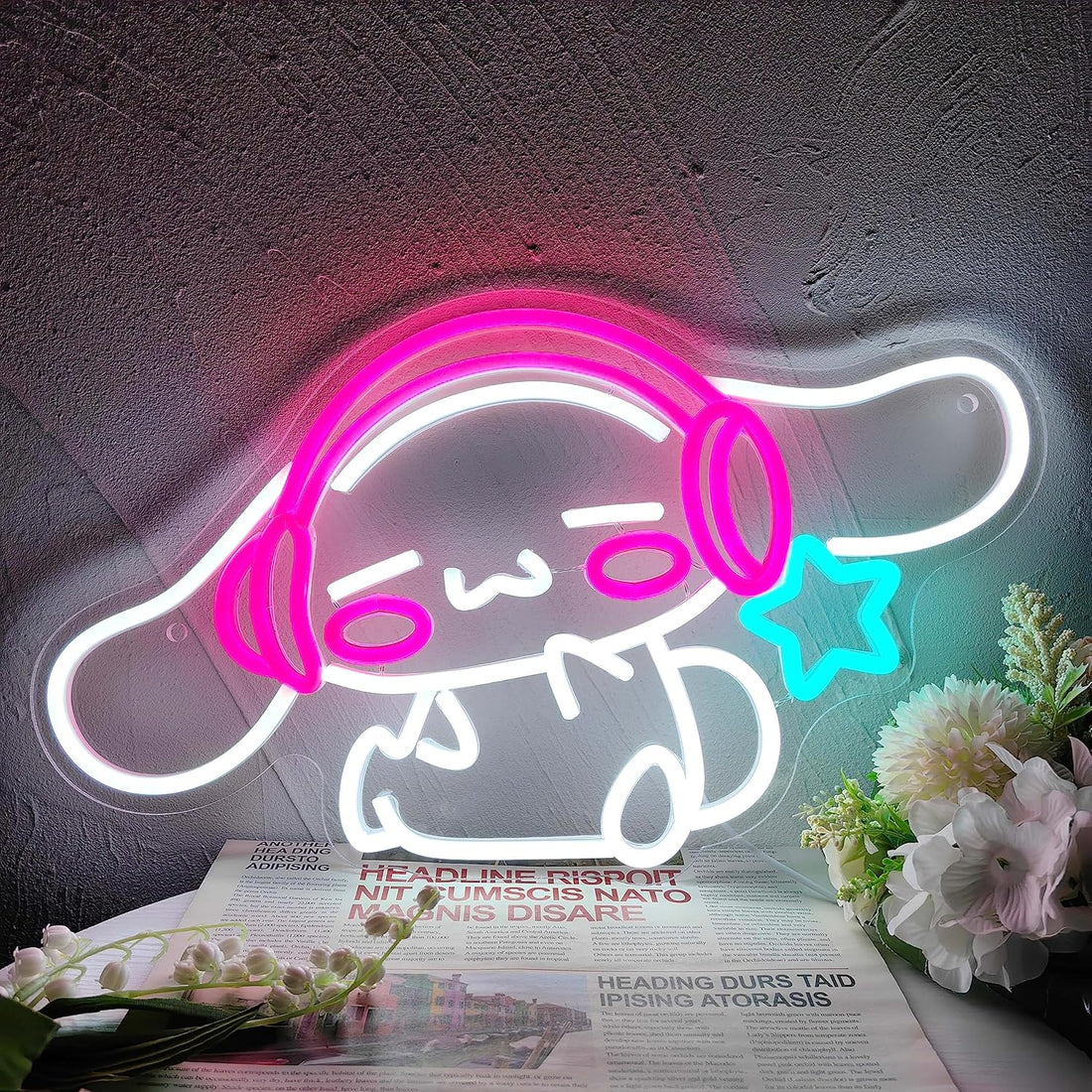 Brighten Your Space with a Cute Cinnamoroll Neon Sign – The Perfect Decor for Kawaii Lovers!