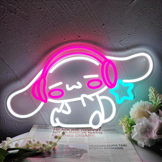 Brighten Your Space with a Cute Cinnamoroll Neon Sign – The Perfect Decor for Kawaii Lovers!