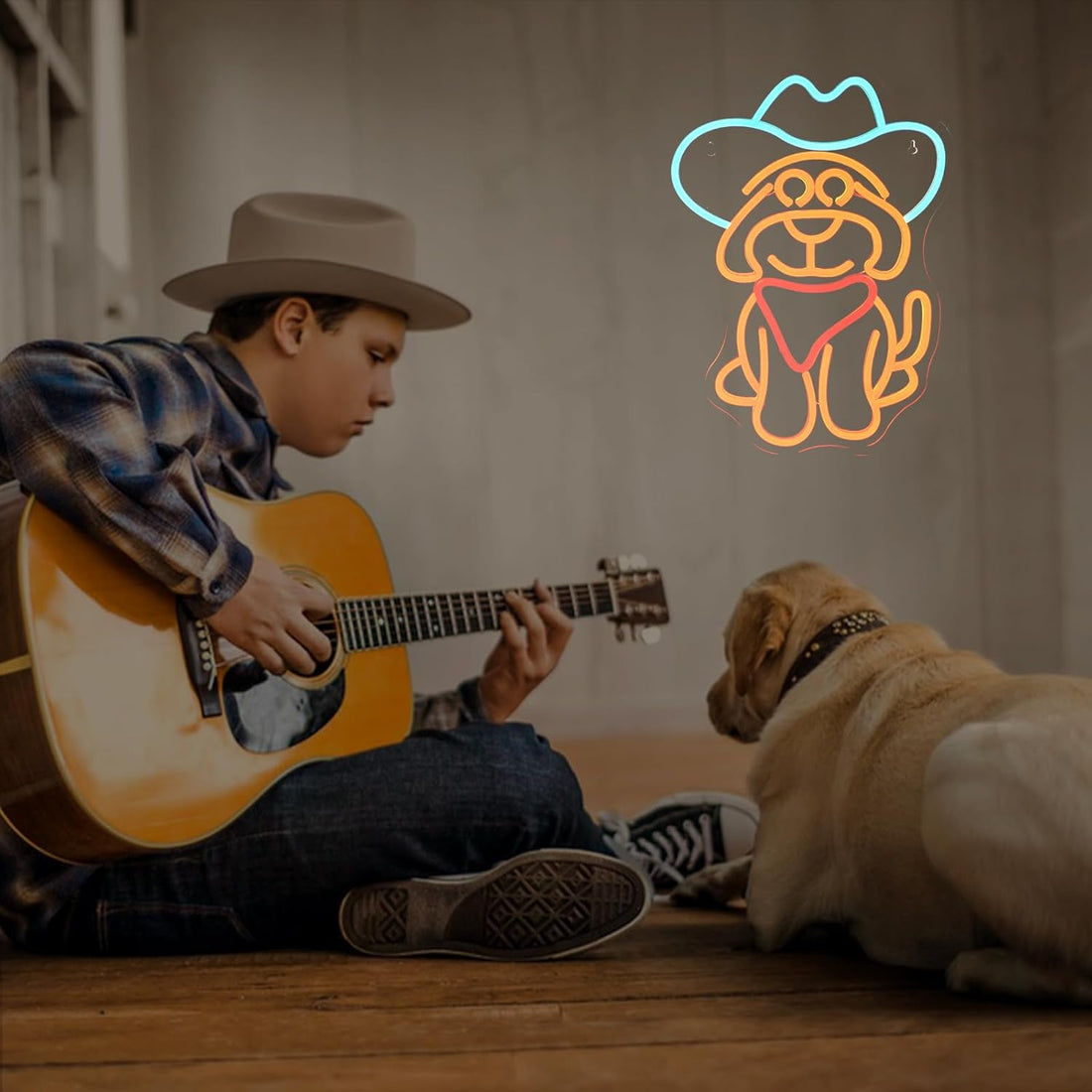 Cowboy Dog Neon Sign – Add Western Fun to Your Walls