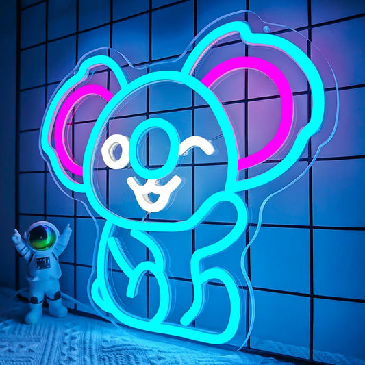Brighten Your Space with a Waving Koala Neon Sign – The Cutest Animal LED Light