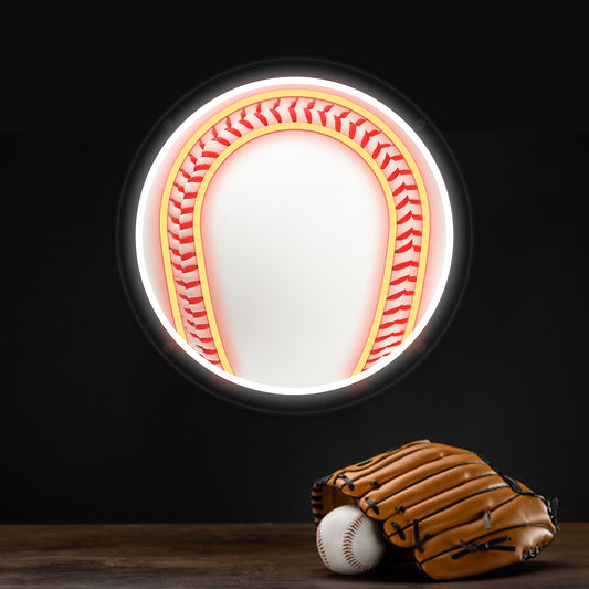 Baseball Neon Sign for Wall Decor,Kids USB Powered Baseball Led Sign, Reusable Baseball Light Up Sign for Boys and Girls, Light Up Sign for Bedroom and Livingroom - Deen neon