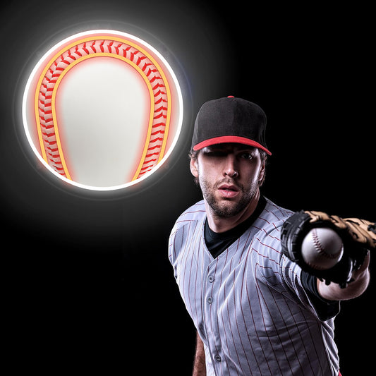Baseball Neon Sign for Wall Decor,Kids USB Powered Baseball Led Sign, Reusable Baseball Light Up Sign for Boys and Girls, Light Up Sign for Bedroom and Livingroom - Deen neon