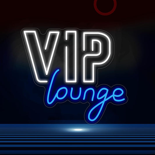 VIP Lounge Neon Signs for Wall Decor, VIP Neon Lights Signs for Room Decor, Led Light Up Sign with USB Powered for Bar, Hotel, Cafe, VIP Room, Home Decoration - Deen neon