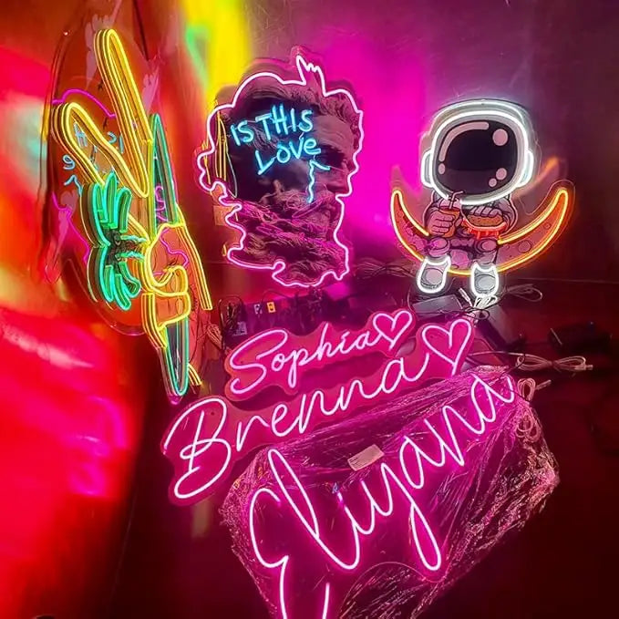【Customized products,contact us】Custom Logo acrylic LED neon sign commercial wall-mounted decorative advertising board electronic screen for manufacturers - Deen neon