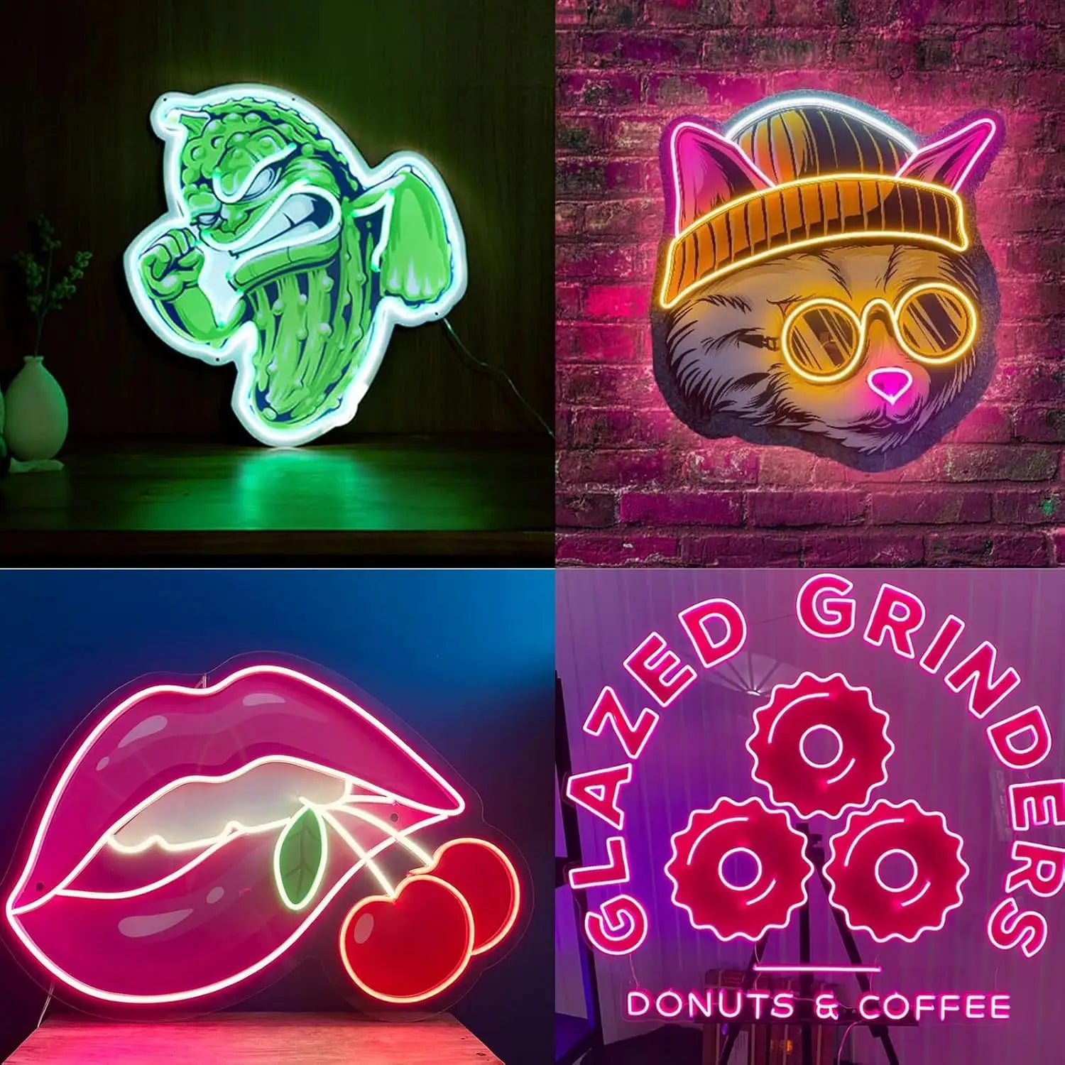 【Customized products,contact us】Custom Logo acrylic LED neon sign commercial wall-mounted decorative advertising board electronic screen for manufacturers - Deen neon
