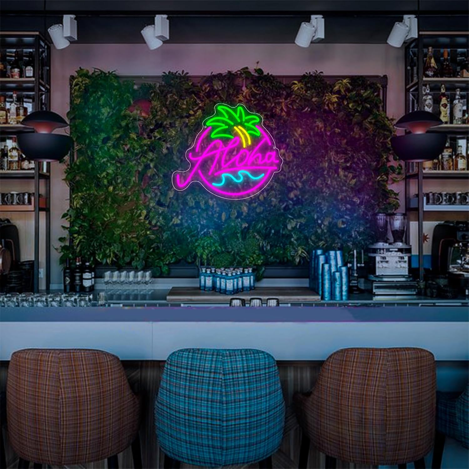 ALOHA LED Neon Sign - Tropical Beach Vibes Wall Decor - Deen neon