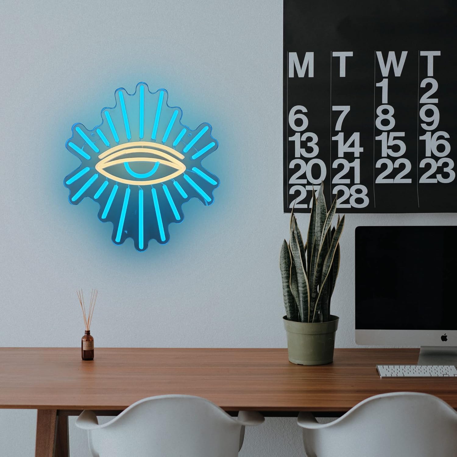 All Seeing Eye Neon Sign - LED Wall Light for Aesthetic Room & Spiritual Decor - Deen neon