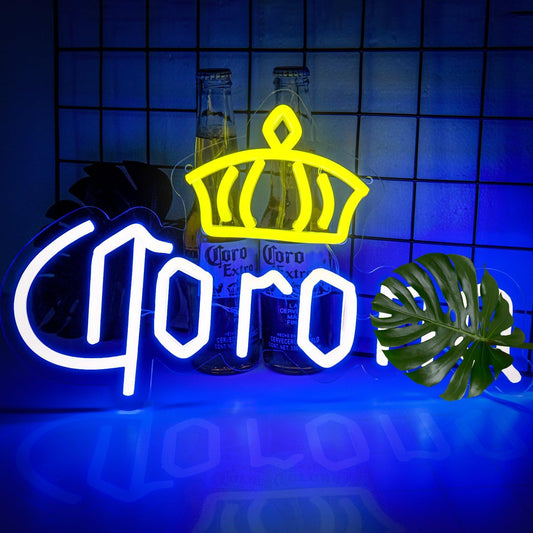 Blue Crown Beer Neon Sign – LED Bar Light for Home, Pub & Party Décor - Deen neon