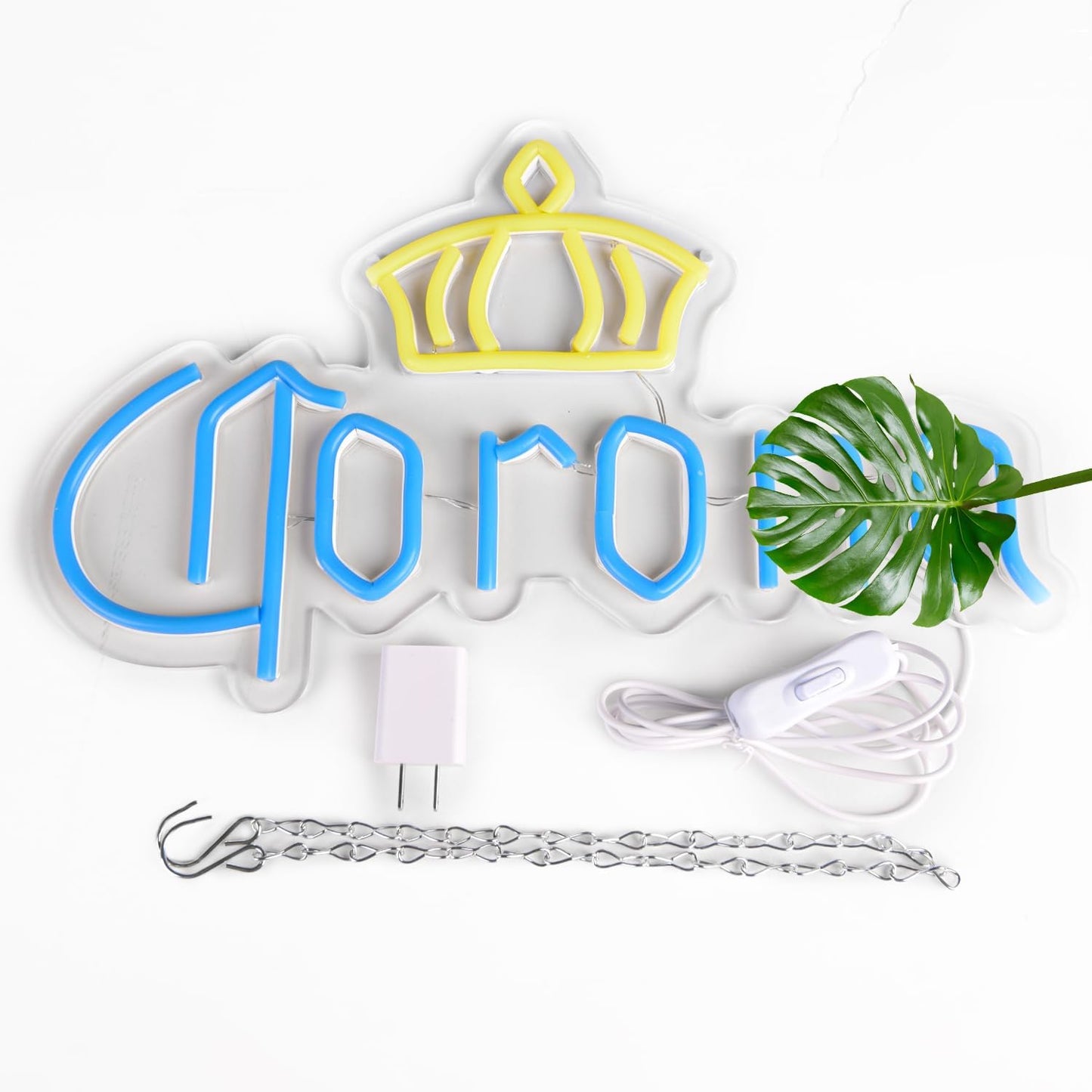 Blue Crown Beer Neon Sign – LED Bar Light for Home, Pub & Party Décor - Deen neon