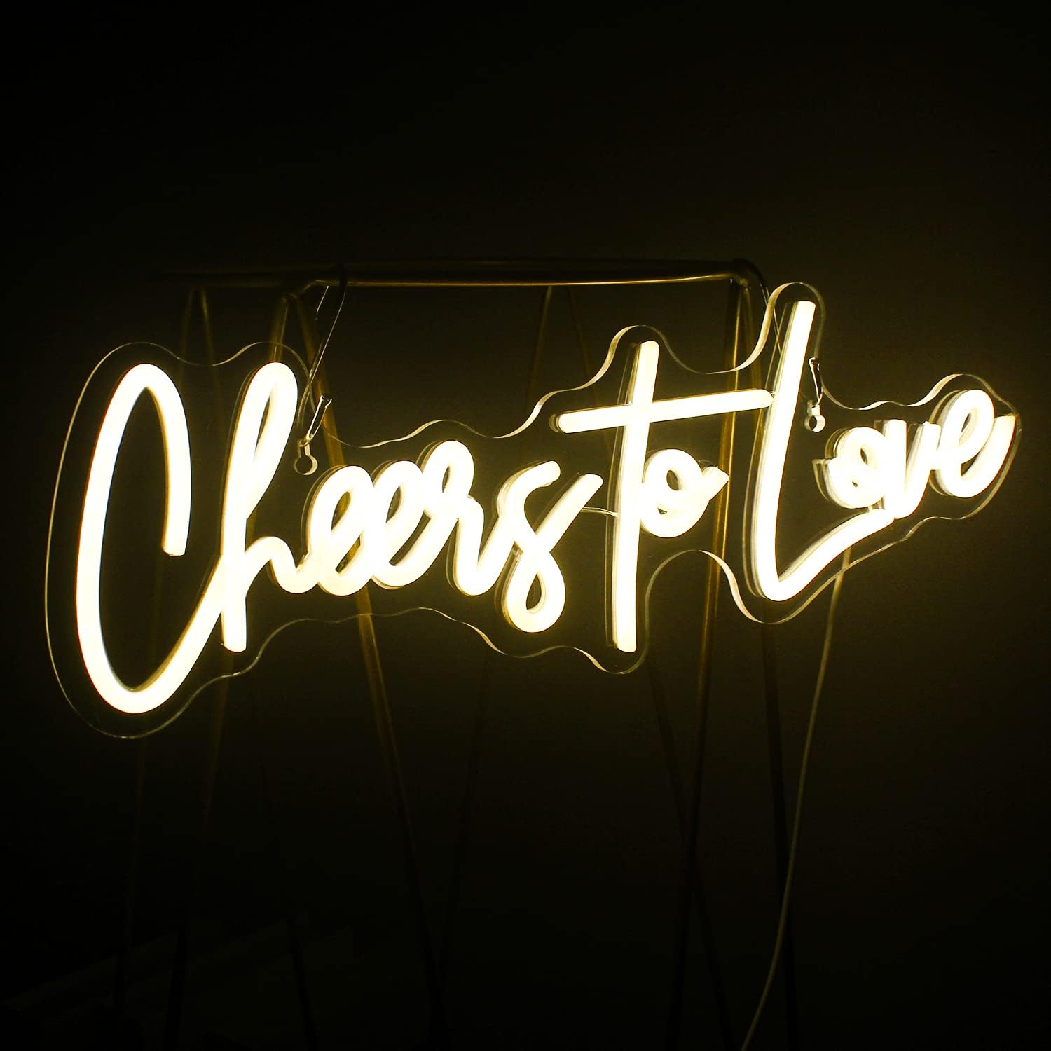 Cheer to Love Neon Sign – Romantic LED Wall Light for Bar, Wedding & Home Decor - Deen neon