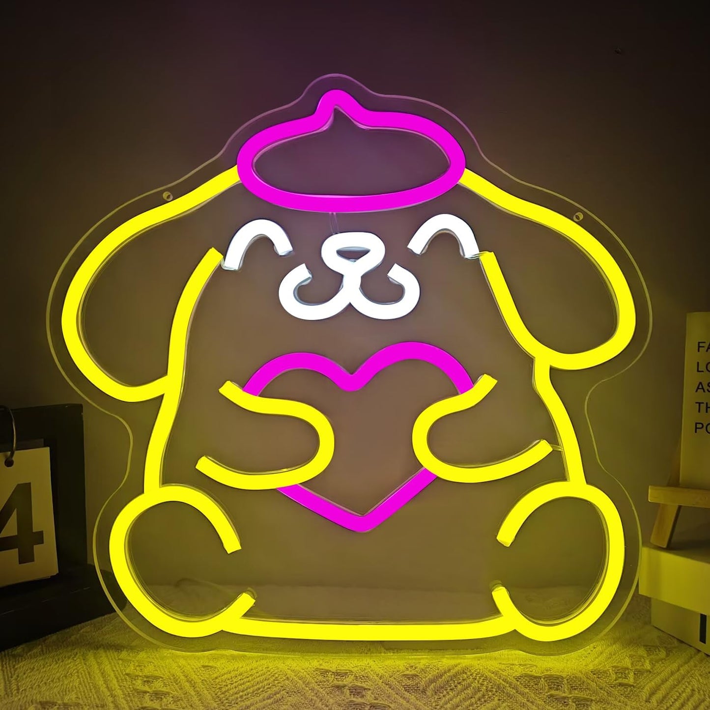 Cinnamoroll Inspired Cute Neon Sign – Adorable LED Wall Light for Bedroom or Anime Lover Gift