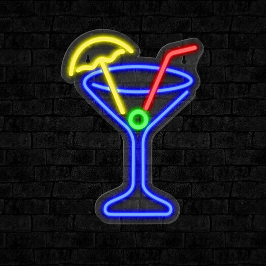 Cocktail Neon Sign – LED Bar Light for Home, Party & Lounge Décor - Deen neon