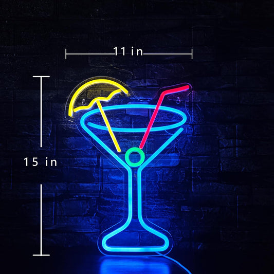 Cocktail Neon Sign – LED Bar Light for Home, Party & Lounge Décor - Deen neon