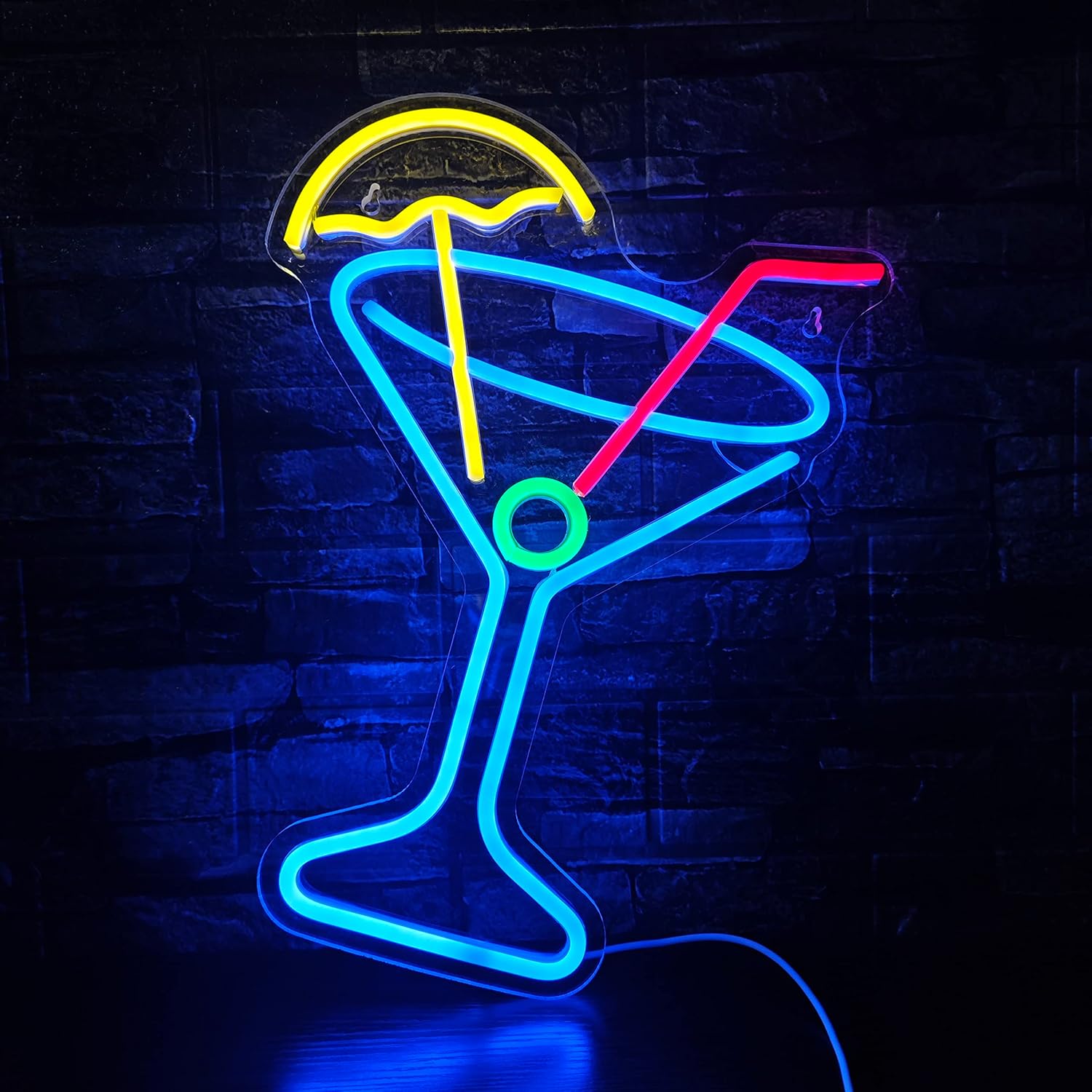 Cocktail Neon Sign – LED Bar Light for Home, Party & Lounge Décor - Deen neon