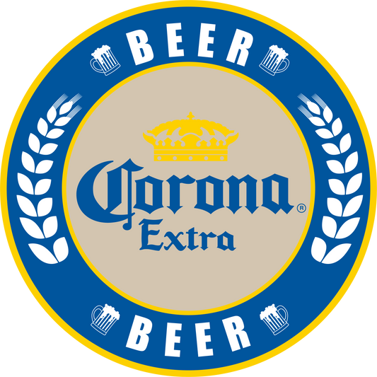 Corona Extra round LED neon sign wall light for bar and home décor