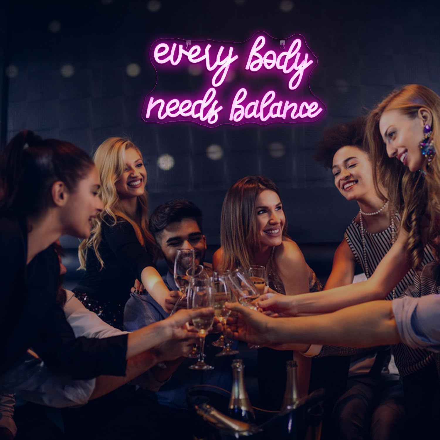 Everybody Needs Balance neon sign wall decor