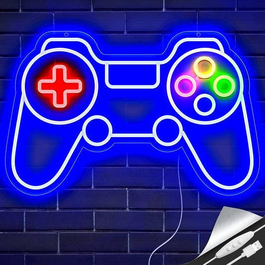 Gaming Controller Neon Sign - LED Wall Light for Game Rooms & Streamers - Deen neon